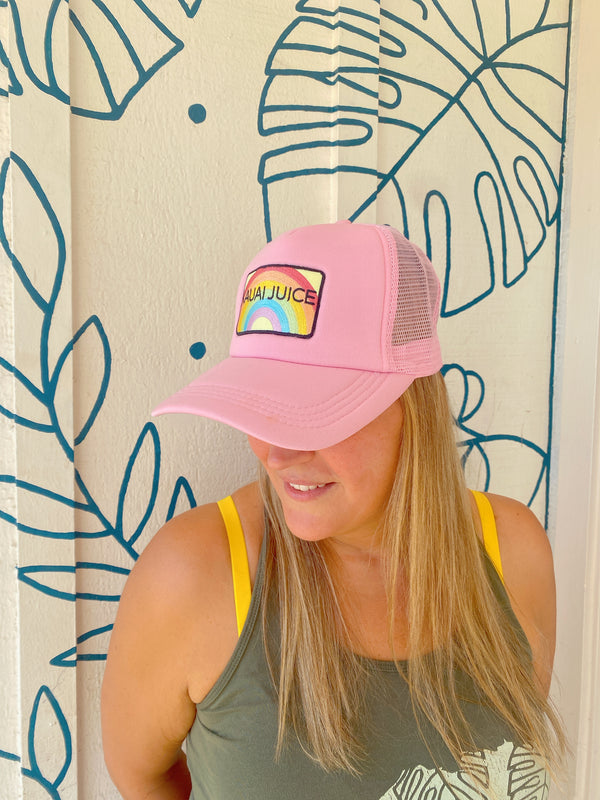 Pink Rainbow Trucker