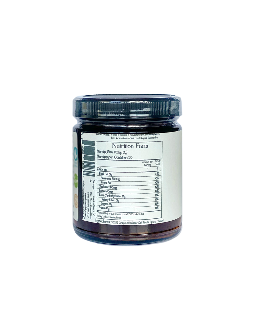back of Kotuk Elixirs jar showing nutrition facts