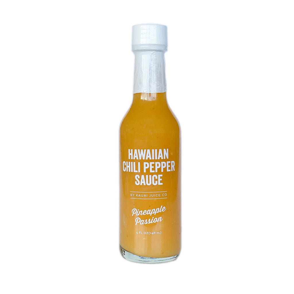 bottle of Pineapple Passion Hawaiian Chili Pepper Sauce