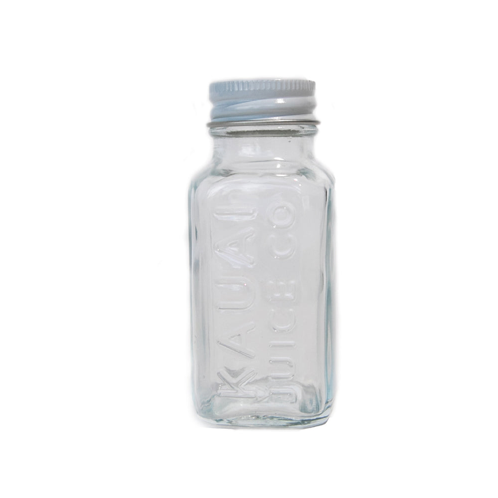 clear 2 oz Kauai Juice Co Bottle