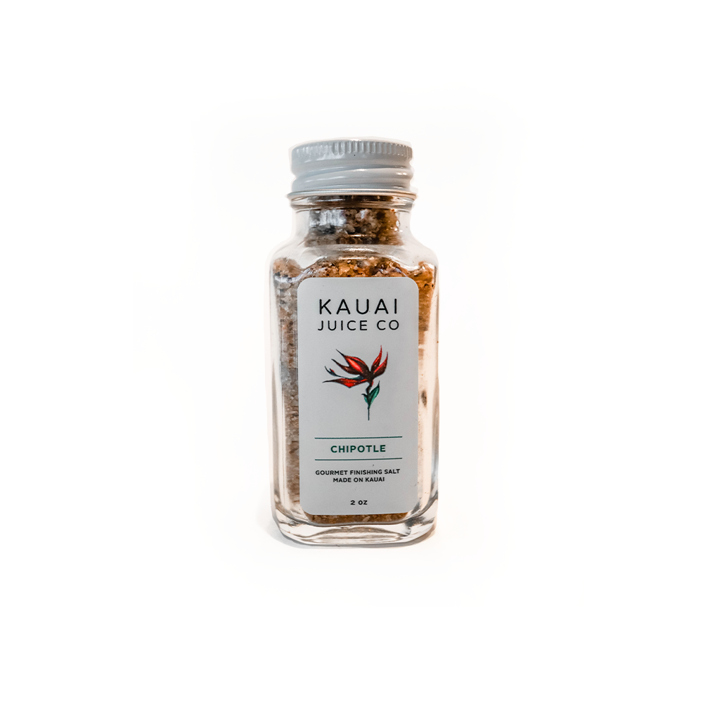 2 oz bottle of Kauai Juice Co Chipotle finishing salts