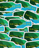 Stack of Kauai Juice Co Bottle stickers